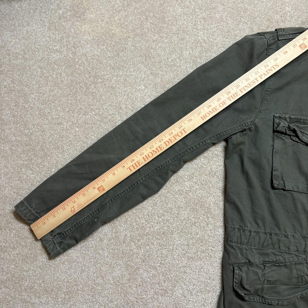 Gap Military Jacket Mens Large Green Fatigue Field Utility Hooded Canvas M-65 - Picture 8 of 16